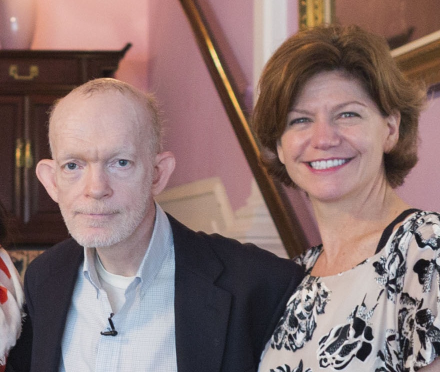 Photo of Mark Landis with a friend
