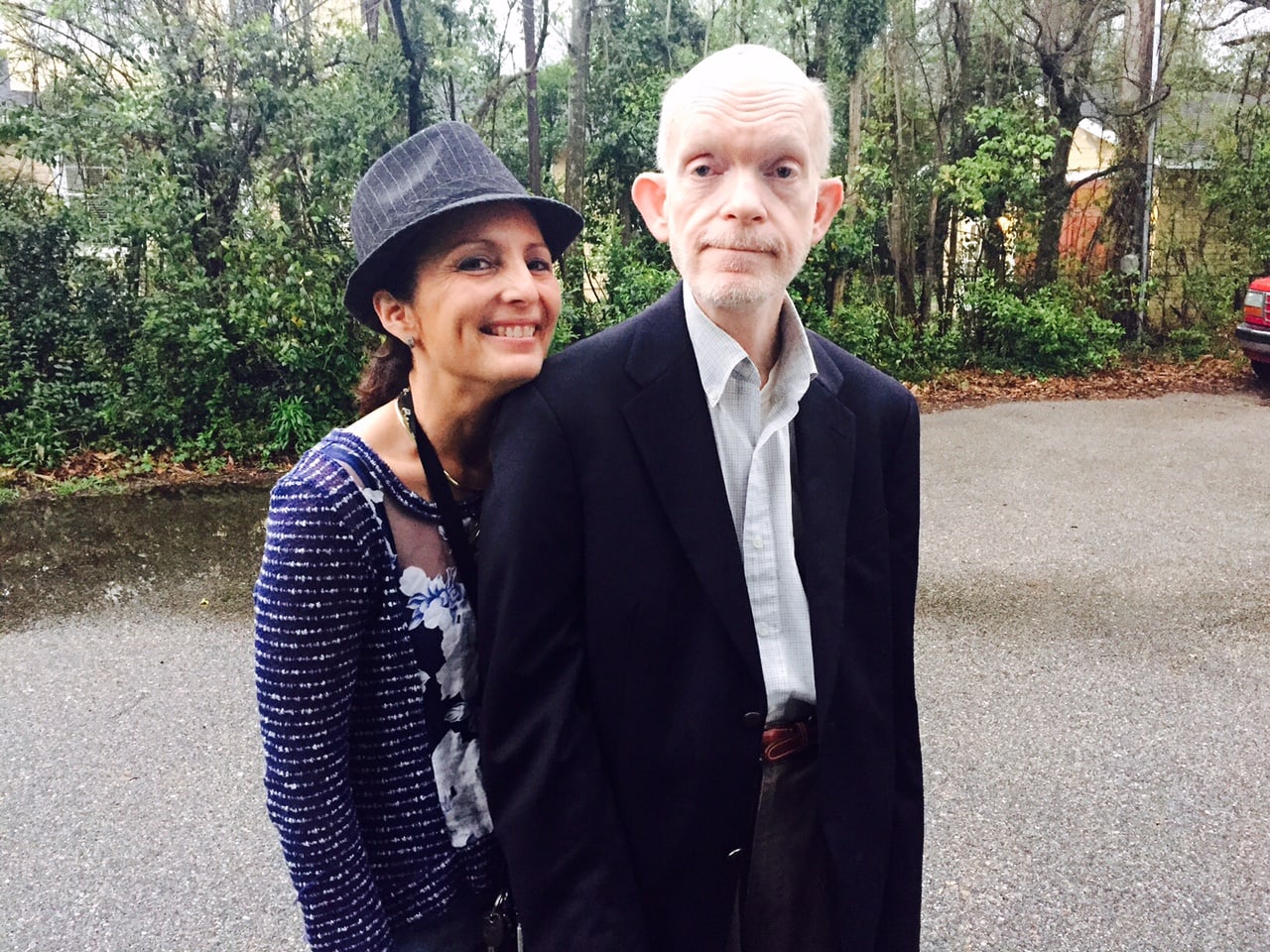Photo of Mark Landis with friend