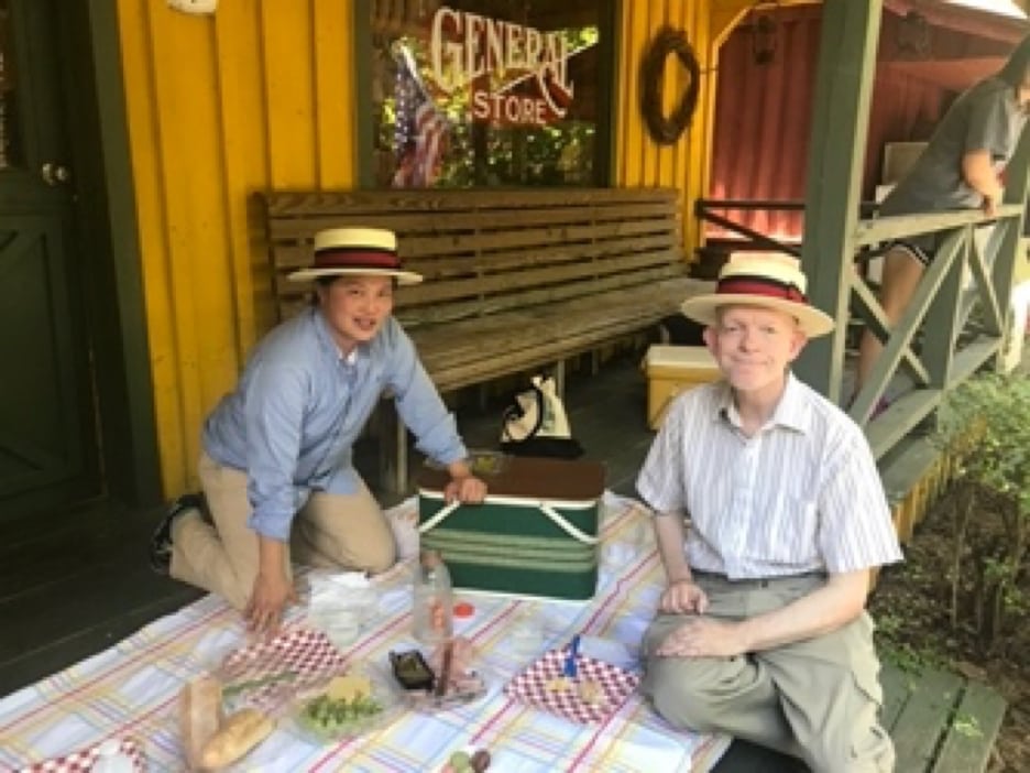 Mark with friends