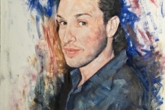 Painting of a young man