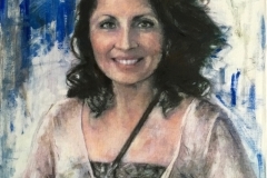 Painting of a dark-haired woman